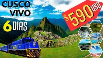TOUR MACHU PICCHU EN TREN 6 DIAS